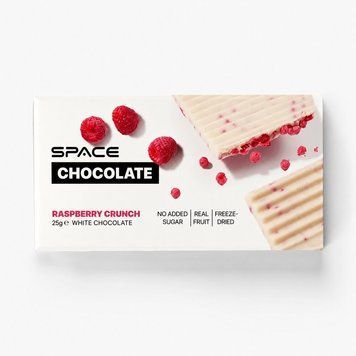 Білий шоколад Spacefood Space Chocolate Raspberry Crunch, 25 грам - Малина CN20076-1 фото