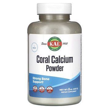 Кальцій із коралів KAL Coral Calcium 1000 mg Powder, 225 грам CN14907 фото