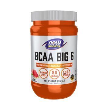 Амінокислота NOW BCAA Big 6 Powder, 600 грам - Кавун CN9248-2 фото
