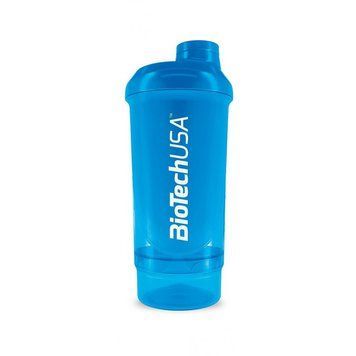 Шейкер BioTech Wave + Compact 500 мл + контейнер (150 мл), Blue CN2151 фото