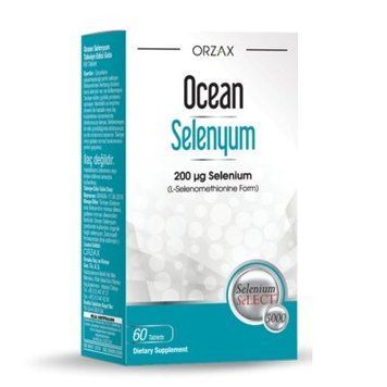 Селен Orzax Ocean Selenium 200 mcg, 60 таблеток для підтримки щитовидної залози та імунної системи CN16284 фото