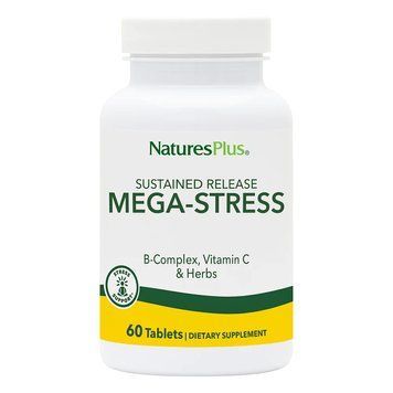 Вітаміни та мінерали Natures Plus Mega-Stress Complex, 60 таблеток CN9732 фото