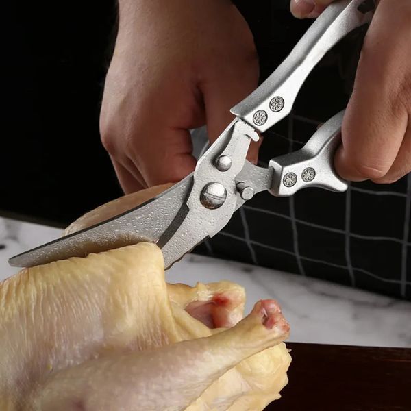 Багатофункціональні кухонні ножиці TOLIMER MC-5199 24.5 см нержавіюча сталь CN12050 фото