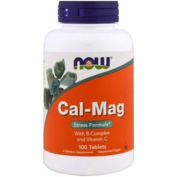 Вітаміни та мінерали NOW CAL-MAG 500/250 mg, 100 таблеток CN3614 фото
