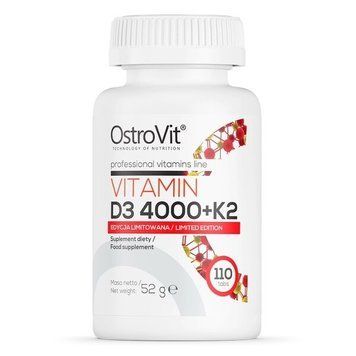 Вітаміни та мінерали OstroVit Vitamin D3 4000 +K2, 110 таблеток CN5785 фото