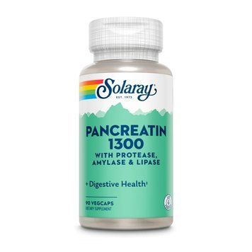 Натуральна добавка Solaray Pancreatin 1300 mg, 90 капсул CN13057 фото