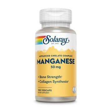 Марганець Solaray Manganese 50 mg, 100 вегакапсул CN20537-1 фото