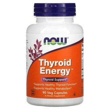Комплекс для щитоподібної залози NOW Thyroid Energy, 90 вегакапсул CN13433 фото