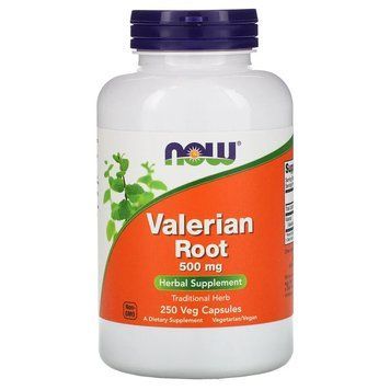 Натуральна добавка NOW Valerian Root 500 mg, 250 вегакапсул CN8358 фото