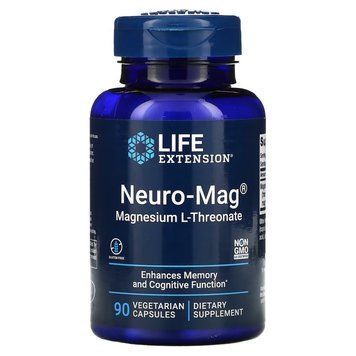 Вітаміни та мінерали Life Extension Neuro-Mag, 90 вегакапсул CN11365 фото