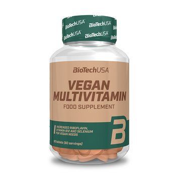 Вітаміни та мінерали BioTech Vegan Multivitamin, 60 таблеток CN7334 фото