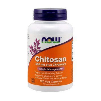 Натуральна добавка NOW Chitosan Plus 500 mg, 120 капсул CN3616 фото