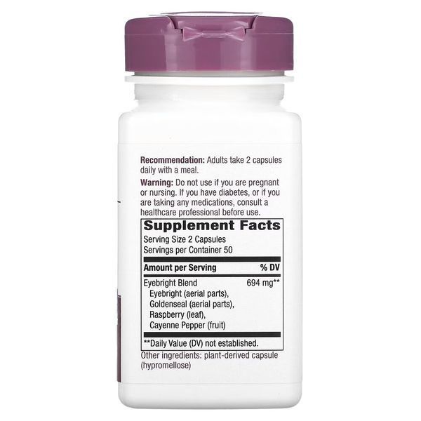 Суміш трав Nature's Way Eyebright Herbal Blend, 100 капсул для підтримки очей та зору CN16181 фото