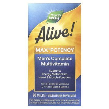 Комплекс для здоров'я чоловіків Nature's Way Alive! Max3 Potency Men's, 90 таблеток CN16123 фото