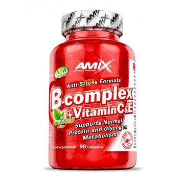 Вітаміни та мінерали AMIX B-Complex + Vitamin C, 90 капсул CN9151 фото
