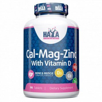 Вітаміни та мінерали Haya Labs Calcium Magnesium and Zinc with Vitamin D, 90 таблеток CN10222 фото