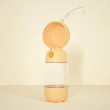 Пляшка-поїлка для тварин Semi Pets Feeder 400 мл + 185 мл 2 відділення, Orange CN14541 фото