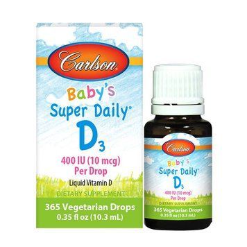 Вітаміни та мінерали Carlson Labs Baby's Super Daily D3 400 IU, 10.3 мл CN6380 фото