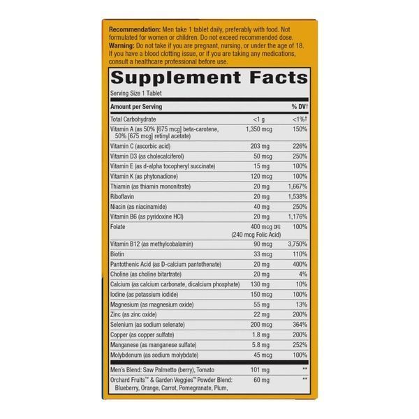 Вітаміни та мінерали Nature's Way Alive! Once Daily Men's 50+ Ultra Potency, 60 таблеток CN12293 фото