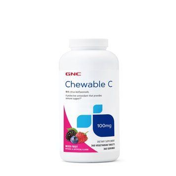 Жувальний Вітамін C GNC Chewable C 100 mg, 360 вегатаблеток CN6800 фото