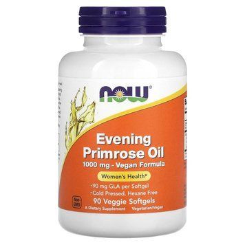 Олія примули вечірньої NOW Evening Primrose Oil 1000 mg, 90 вегакапсул CN13451 фото