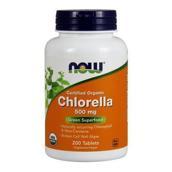 Натуральна добавка NOW Chlorella 500 mg, 200 таблеток CN10301 фото
