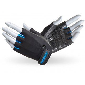 Рукавички для фітнесу MAD MAX Rainbow MFG 251, Black/Blue - XS CN3458-4 фото