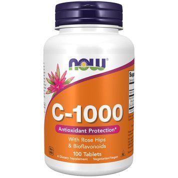 Вітаміни та мінерали NOW Vitamin C-1000 with Rose Hips & Bioflavonoid, 100 таблеток CN12474 фото