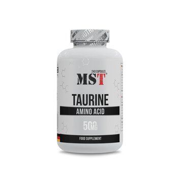 Таурін MST Nutrition Taurine, 240 капсул для підтримки загального здоров'я CN16568 фото