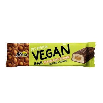 Веганський батончик FitWin Vegan Bar, 50 грам - Карамель-фундук CN17190 фото