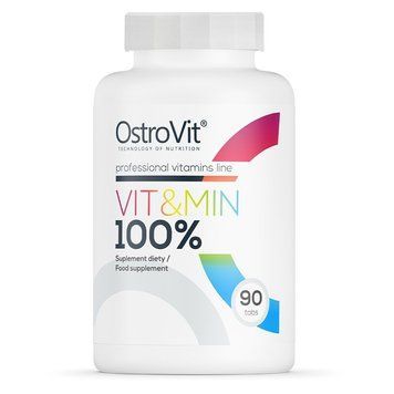 Вітаміни та мінерали OstroVit 100% Vit & Min, 90 таблеток CN1380 фото