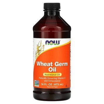 Олія з зародків пшениці NOW Wheat Germ Oil, 473 мл для серця, мозку, шкіри, волосся CN13459 фото