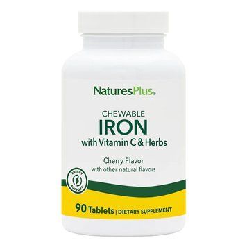 Вітаміни та мінерали Natures Plus Chewable Iron, 90 таблеток CN11743 фото