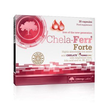 Вітаміни та мінерали Olimp Sport Nutrition Chela-Ferr Forte, 30 капсул CN5925 фото