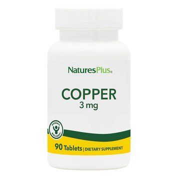 Вітаміни та мінерали Natures Plus Copper 3 mg, 90 таблеток CN11746 фото