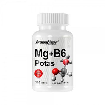 Вітаміни та мінерали IronFlex Mg + B6 Potas, 100 таблеток CN9460 фото
