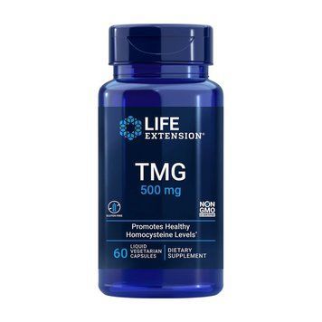 Триметилгліцин Life Extension TMG 500 mg, 60 вегакапсул для підтримки серцево-судинної системи CN14049 фото