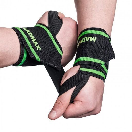 Бинти кистьові MAD MAX MFA 298, Black/Green CN4184 фото