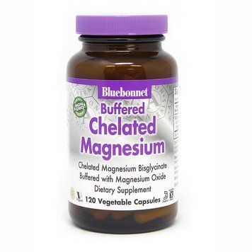 Вітаміни та мінерали Bluebonnet Nutrition Buffered Chelated Magnesium, 120 вегакапсул CN3947 фото
