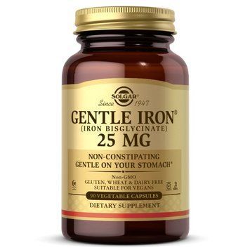 Вітаміни та мінерали Solgar Gentle Iron 25 mg, 90 вегакапсул CN12397 фото