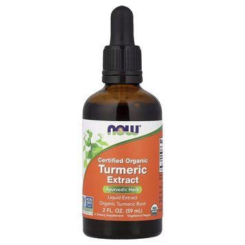 Органічний рідкий екстракт куркуми NOW Certified Organic Turmeric Extract, 59 мл CN20090-1 фото