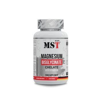 Хелат бісгліцинату магнію MST Nutrition Magnesium Bisglycinate, 90 капсул CN14707 фото