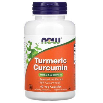 Натуральна добавка NOW Curcumin, 60 вегакапсул CN4473 фото