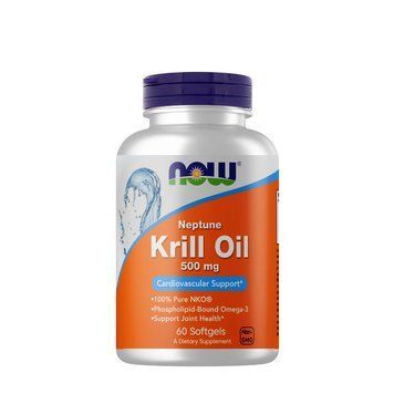 Жирні кислоти NOW Krill Oil 500 mg, 60 капсул CN3628 фото