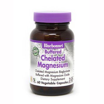 Вітаміни та мінерали Bluebonnet Nutrition Buffered Chelated Magnesium, 60 вегакапсул CN3948 фото