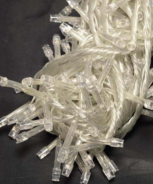 Світлодіодна гірлянда No Brand 160 LED класична 5 мм довжина 8.5 метрів з прозорим проводом, світло біле (1120-03) CN8290 фото