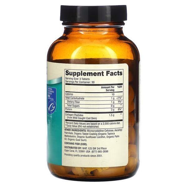 Морський колаген Dr. Mercola Wild Caught Marine Collagen, 90 таблеток CN14262 фото