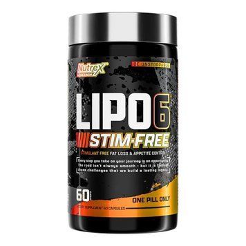 Жироспалювач Nutrex Research Lipo-6 Stim Free, 60 капсул CN15094 фото
