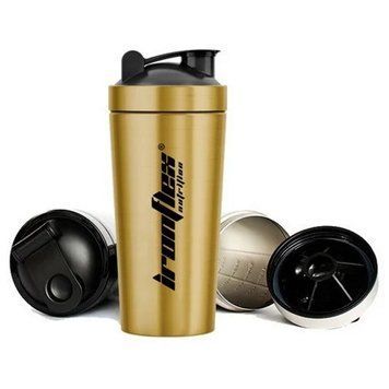 Шейкер IronFlex Shaker 750 мг, Gold металевий CN3335 фото