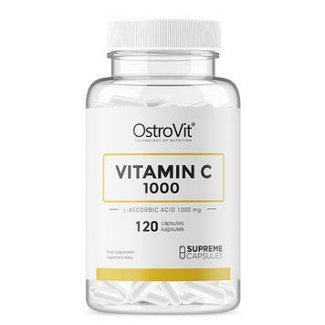 Вітаміни та мінерали OstroVit Vitamin C 1000 mg, 120 капсул CN7752 фото